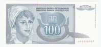 Yougoslavie Billet 100 Dinars 1992 NEUF - Jugoslawien