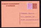 Changement D'adresse N° 23 F - Circulé - Circulated - Gelaufen. - Addr. Chang.