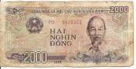 2000 Dông   "SUD VIET-NAM"   1988   Usagé - Vietnam