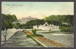 Austria Wien Schönbrunn Gloriett Kaiser & Palace Cancelled WIEN Old Card 1907 Kaiser Franz Joseph Stamps To Denmark - Palacio De Schönbrunn