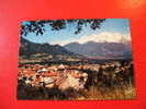 CPM-1982-(74-HAUTE SAVOIE) -SALLANCHES-VUE D'ENSEMBLE,LE MONT BLANC ET LA CHAINE DES AIGUILLES -CARTE EN BON ETAT . - Sallanches