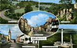 PRE-EN-PAIL - Carte Multivues : Route De Lignères / Saut De La Biche / Rue A. Briand / Eglise / Relais Des Avaloirs. - Pre En Pail