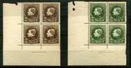 MONTENEZ PARIS 289/292** Blocs De 4 Coin De Feuille GRAND LUXE  + +  Cote 3160 Euros   Postfris ++ - 1929-1941 Grand Montenez