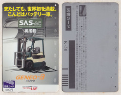 Japan - Jpn01 - Advertisement - Fork-lift Trailer 6 Diff. - Sumitomo, Nissan, Toyota - Publicidad