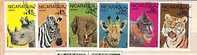 NICARAGUA  1986  ANIMALS  6v.-used - Elefantes