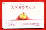 Japan Japon  Telefonkarte Télécarte Phonecard Telefoonkaart - Bird  Vogel  Oiseau Küken Chicken - Galline & Gallinaceo