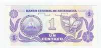 Nicaragua Billet 1 Centavo 1991 NEUF - Nicaragua