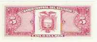 Equateur Billet 5 Sucres 22/11/1988 NEUF - Ecuador