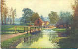 Aquarelle, Water Colour, Berks, Berkshire Village Pond - Other & Unclassified