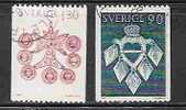 SWEDEN - NOËL - BIJOUX -Yvert # 1071/2 - VF USED - Used Stamps