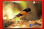 Japan Japon Prepaidkarte    -  Bird Vogel Oiseau - Pájaros Cantores (Passeri)