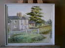 - MAISON DE CAMPAGNE . AU DOS PAYSAGE  . HUILE SUR ISOREL  NON SIGNEE - Oils