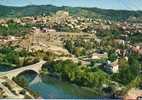 CP - PHOTO - GREOUX LES BAINS - VUE AERIENNE - LE POINT SUR LE VERDON - LE CHATEAU DES TEMPLIERS ET LE CAMPING - 11-2 - Gréoux-les-Bains