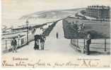 Eastbourne, West Parade And Downs, Antique Postcard - Eastbourne