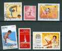 GYMNASTIQUE: Lot N°5 De 6 Timbres Différents Japon - Allemagne - Mongolie - Nicaragua - Corée - Malaisie - Gymnastik