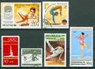 GYMNASTIQUE: Lot N°6 De 6 Timbres Différents Japon - Allemagne - Mongolie - Nicaragua - Corée - Malaisie - Gymnastik