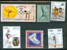 GYMNASTIQUE: Lot N°11 De 6 Timbres Différents Hongrie - Monaco - Bulgarie - Fujeira - Laos - Cambodge - Gymnastique