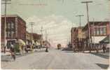 Everett WA, Hewitt Avenue Street Scene With Bicycle, Street Car, Delivery Wagons, 1908 Vintage Postcard - Sonstige & Ohne Zuordnung