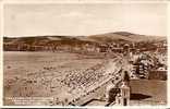 THE SANDS AND PROMENADE FROM FALCON CLIFF.  DOUGLAS . I.O.M. - Isle Of Man