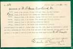 US - VF 1891 RECEIPT From MASSACHUSETTS LOAN And TRUST COMPANY - Boston, Mass - Purchase Of BONDS Of KANSAS CITY Railway - Etats-Unis