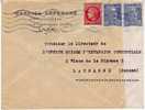 Lettre Pour La Suisse Avec Affranchissement Complémentaire, N° 718 A & 676 / Lille-Gare1947 - Lettres & Documents