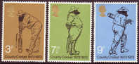 Grande-Bretagne - Y&T  684 à 686 (SG  928 à 930) ** (MNH) - Country Cricket - Unused Stamps