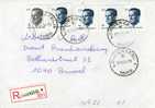 Affranchissement Multiple - BELGIQUE - LETTRE RECOMMANDEE - 1991 - Storia Postale