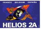 AUTOCOLLANT - ESPACE SATELLITE - HELIOS 2A FRANCE BELGIUM ESPANA - C.N.E.S. - Other & Unclassified