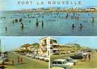 CPSM.  PORT LA NOUVELLE. LA PLAGE. LE BOULEVARD ST CHARLES. DATEE 1974. FLAME. - Port La Nouvelle