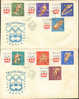 Jeux Olympiques 1964 Innsbruck  Hongrie FDC Ski Alpin, Bob, Patinage Sur Glace,hockey - Hiver 1964: Innsbruck