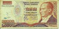 20 000 Lira "TURQUIE"  1970    Usagé - Turquie