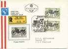 AUSTRIA 1971 FDC 75° ANNIVERSARIO DEL TOURING CLUB AUSTRIACO. VIAGGIATA RACCOMANDATA - Stage-Coaches