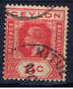 CL+ Ceylon 1911 Mi 169 II Königsporträt - Ceilán (...-1947)