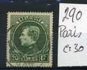 Grand Montenez 20F Paris  Beau Cachet Rond  =   Cote 30 Euros - 1929-1941 Big Montenez