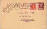 Entier Postale Belge - 15 C + 30 C - Cachet Bruxelles 1925 Vers La France Longwy-bas - Cartoline 1909-1934