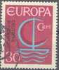 1966 Europa Wert Zu 30 (Pf) Mit Plattenfehler I Mi 520I / Sc 964 / YT 377 Gestempelt / Oblitéré / Used - Variétés Et Curiosités