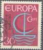 1966 Europa Wert Zu 30 (Pf) Mit Plattenfehler I Mi 520I / Sc 964 / YT 377 Gestempelt / Oblitéré / Used - Abarten Und Kuriositäten