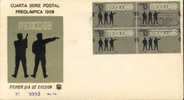 Jeux Olympiques 1968  Mexico  FDC   Tir  Shooting  Tiro - Tiro (armi)