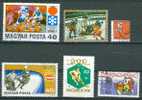 HOCKEY SUR GLACE : Lot N°01de 6 Timbres Différents Hongrie - Tchecoslovaquie - Ajman ... - Eishockey