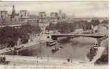 75..PARIS.... PANORAMA DE LA SEINE ET L HOTEL DE VILLE..1908 - Die Seine Und Ihre Ufer