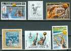 WATER-POLO : Lot N°01 De 6 Timbres Différents Monaco - Yougoslavie - Hongrie - Nicaragua - Mexique - Sao Tome - Water-Polo