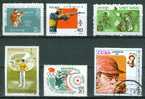 TIR : Lot N°01 De 6 Timbres Différents  URSS - Corée - Pologne - Viet Nam - Roumanie - Cuba - Shooting (Weapons)