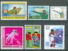 TIR : Lot N°04 De 6 Timbres Différents   Pologne - Roumanie - Mongolie - Inde - Mahra - Lesotho - Shooting (Weapons)