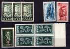 Sarre 1948 ++  Cheval, Croix-Rouge, Foire De Sarrebruck++ Cote 120 E ** Postfrich++. - Unused Stamps