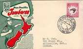 NEW ZEALAND Pan Pacific JAMBOREE Boy Scout Pfadfinder Pathfinder Scoutisme 5 Jan 1959 KIWI - Brieven En Documenten