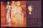 NARONA ( Croatia Bloc MNH**  ) - Roman ( Latin ) Mythology -  Ancient Rome Roman Site Italy Roma Romans Italia Sculpture - Mitologia