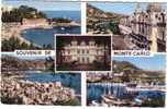 CPSM - MONACO - MONTE-CARLO - Multivues - Coul - 1961 ! - - Multi-vues, Vues Panoramiques