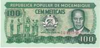 100 Meticais, Mozambique Currency Banknote, Uncirculated Krause #130 - Mozambique