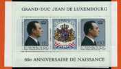 Luxembourg ** Bloc N° 13 - 60e Ann. Naissance Gd Duc Jean - Blocs & Feuillets