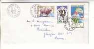 GOOD FRANCE Postal Cover To GREAT BRITAIN 1974 - Nice Stamped: Bison; St. Florent ; Wind-cock - Covers & Documents